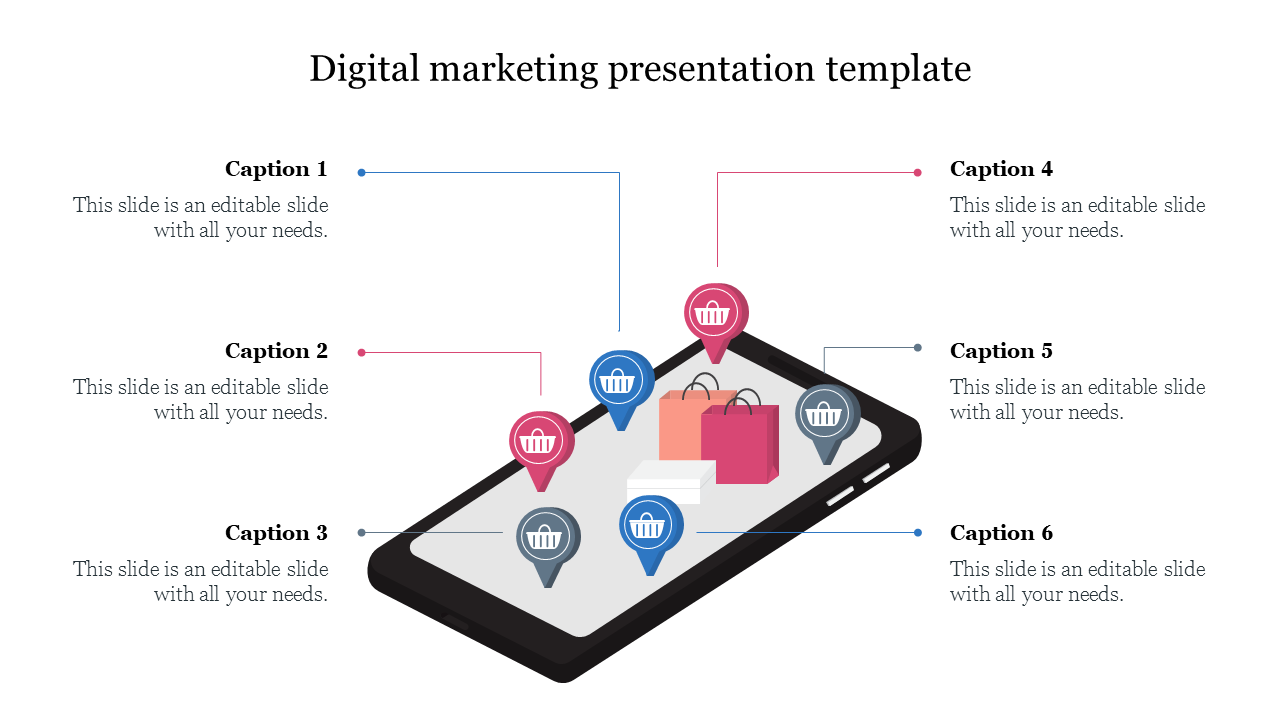 Digital marketing presentation template